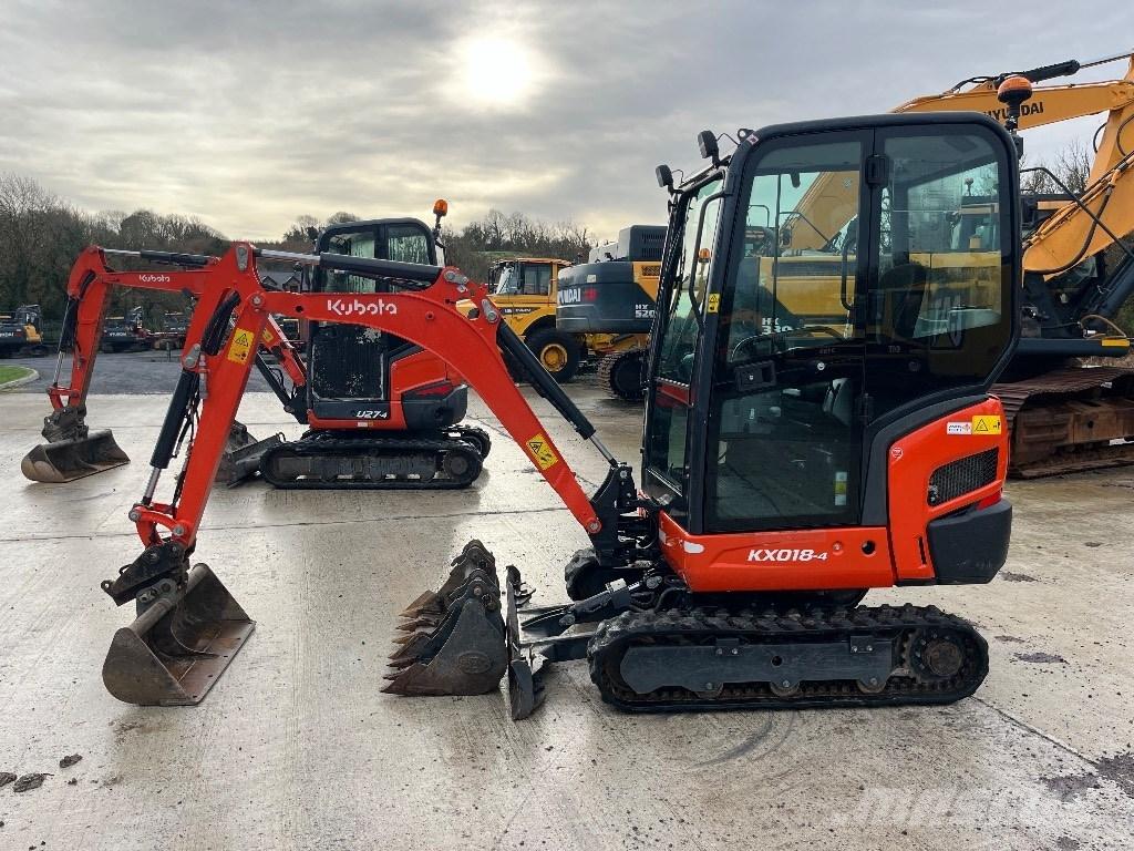 Kubota KX 018-4 Mini rýpadlá < 7t