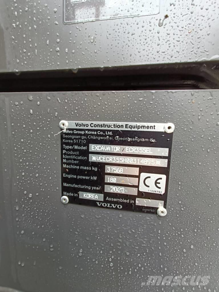 Volvo ECR 355 EL Pásové rýpadlá