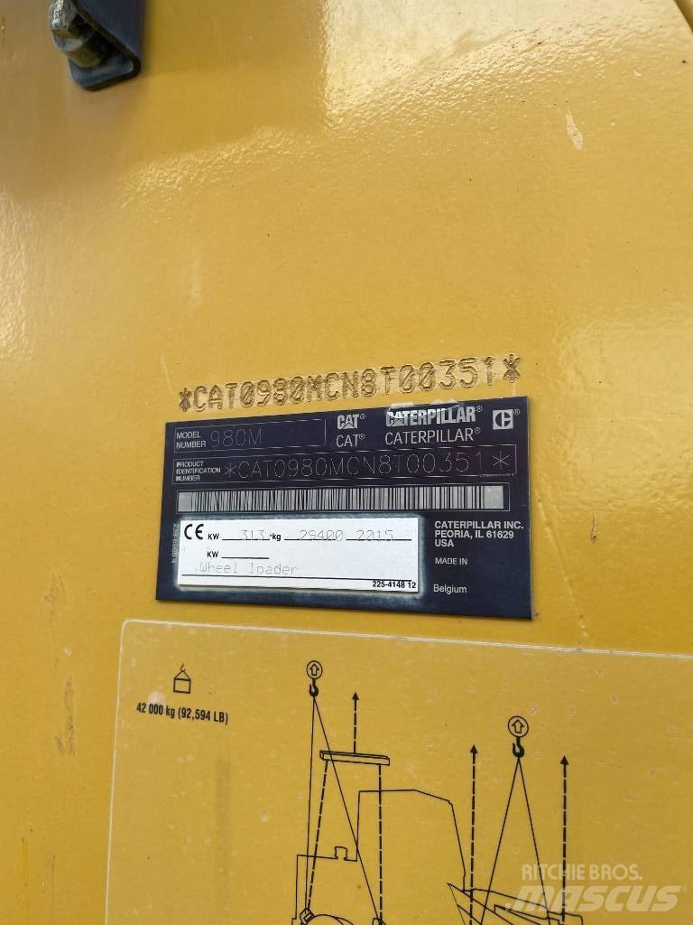CAT 980M Kolesové nakladače
