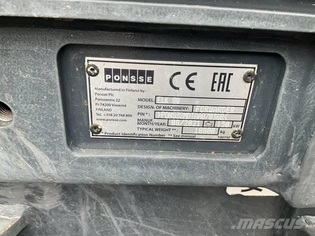 Ponsse ELK 8W Lesné traktory