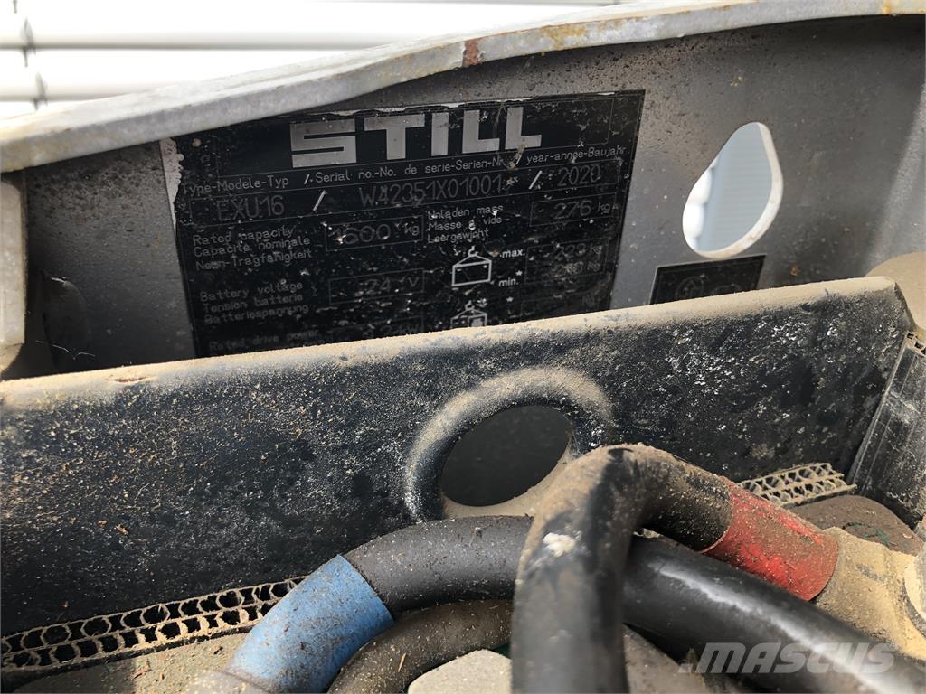 Still EXU16 Ručne vedené vysokozdvižné vozíky