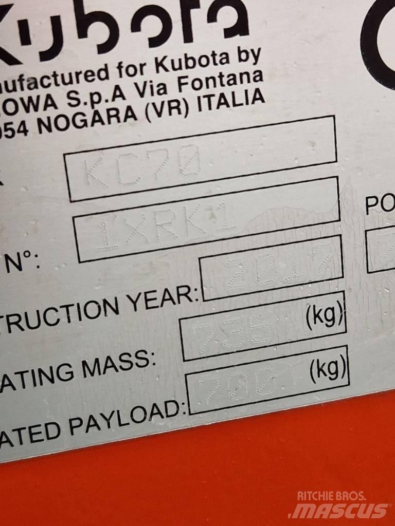 Kubota KC 70 Stavebné sklápače