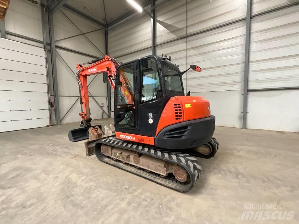 Kubota KX 080-4 Midi rýpadlá 7 t - 12 t