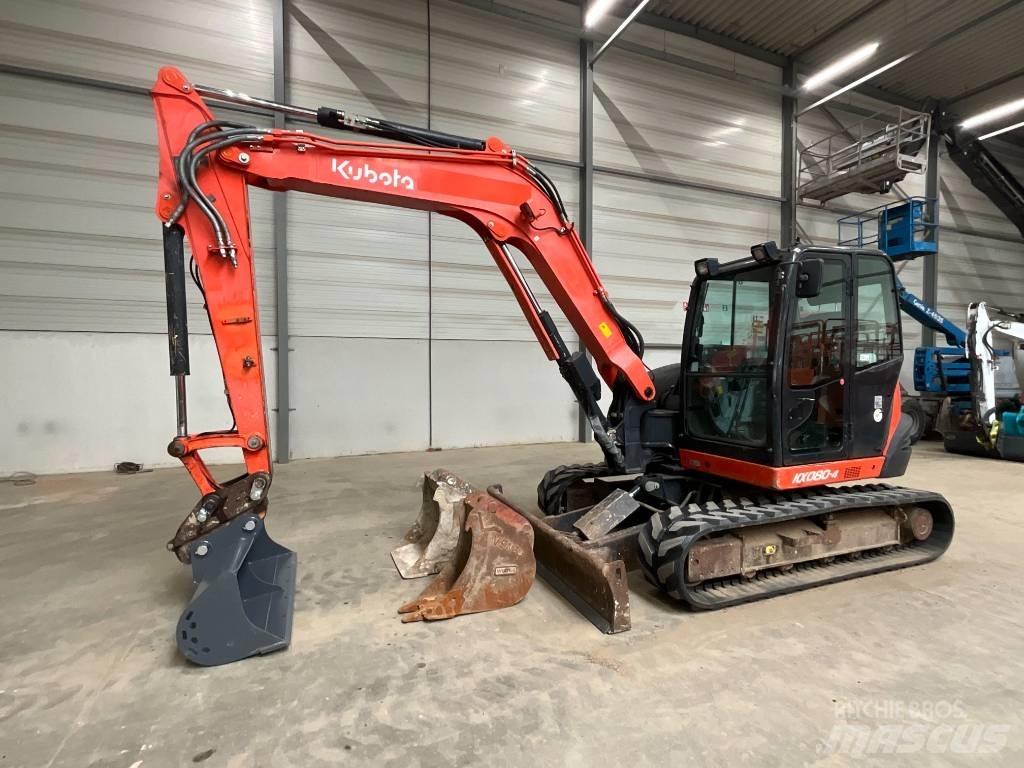 Kubota KX 080-4 Midi rýpadlá 7 t - 12 t