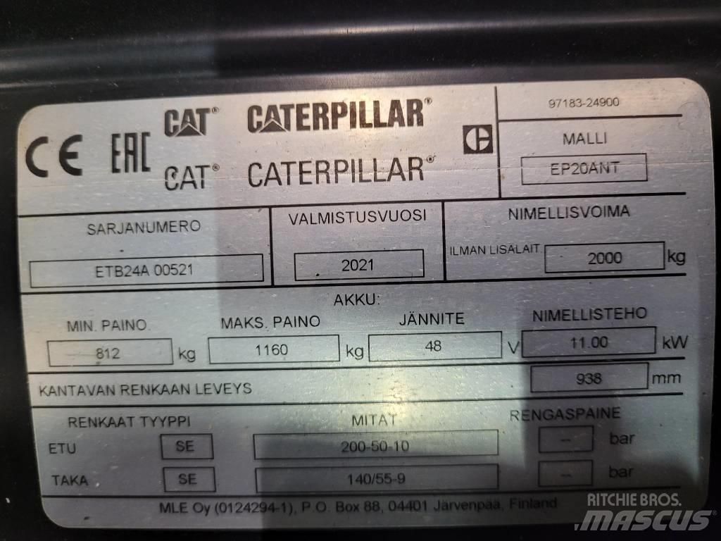 CAT EP20 ANT Akumulátorové vozíky