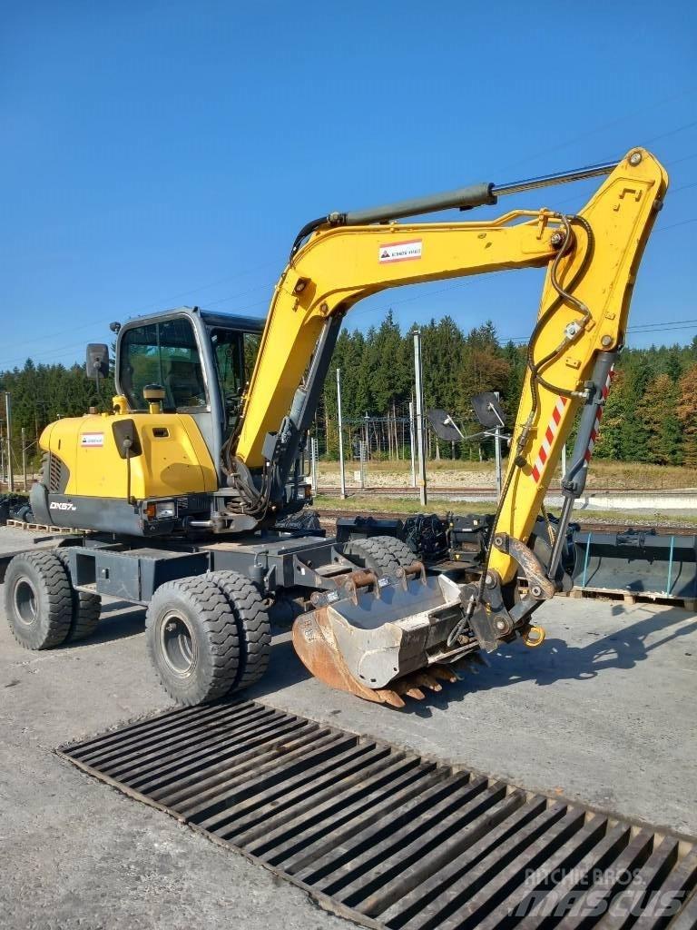 Doosan DX 57 W-5 Kolesové rýpadlá