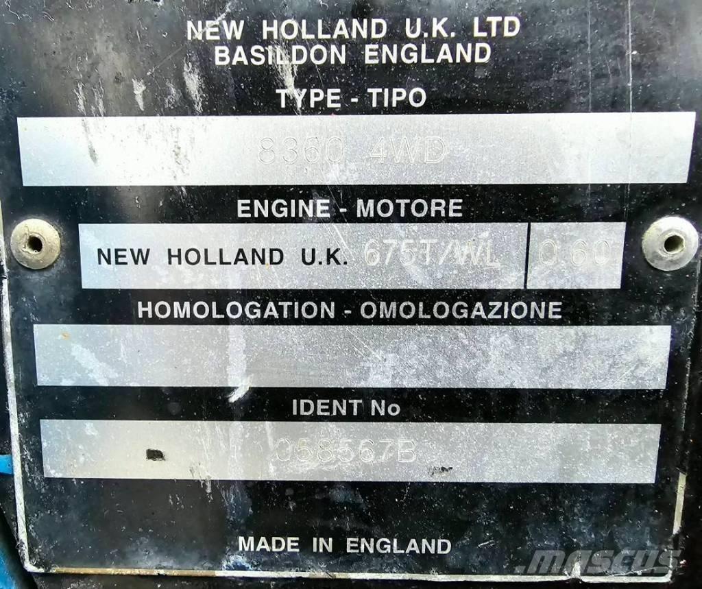 New Holland 8360 DT Traktory