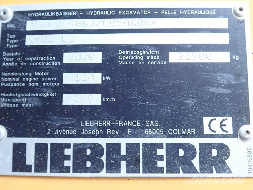 Liebherr R 922 LC Pásové rýpadlá