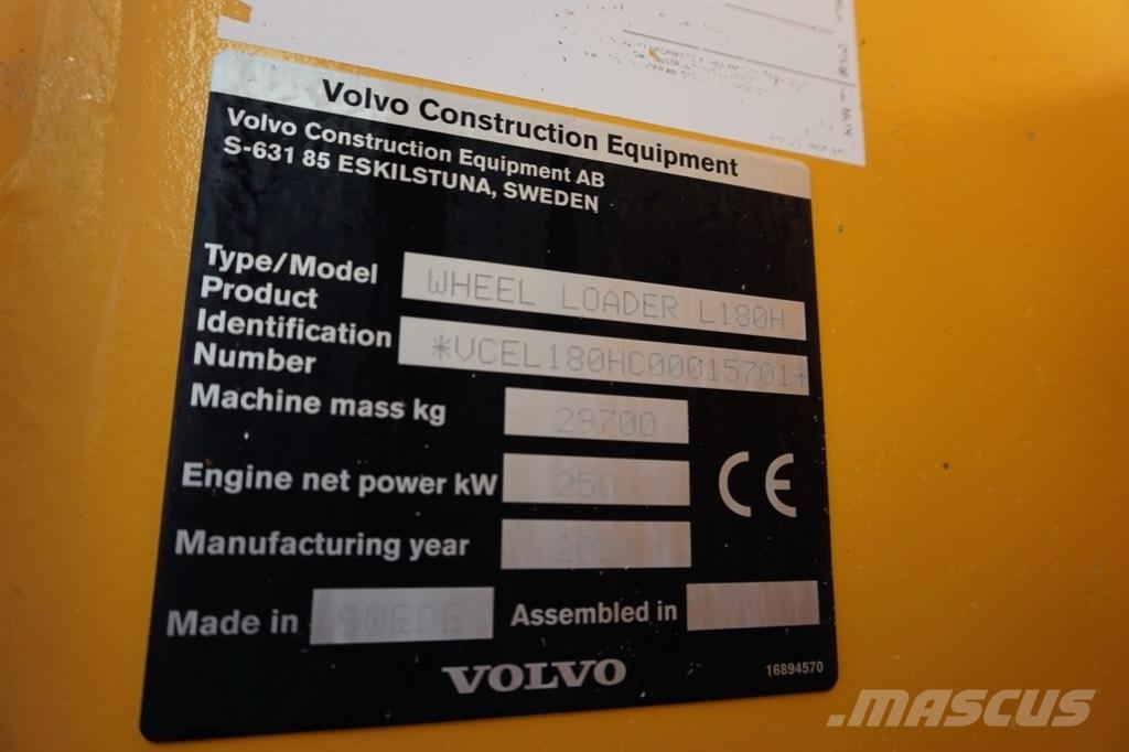 Volvo L 180 H Kolesové nakladače