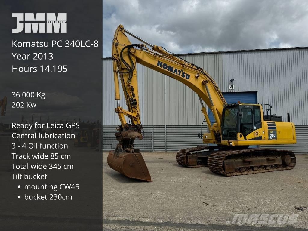 Komatsu PC360LC-10 Pásové rýpadlá