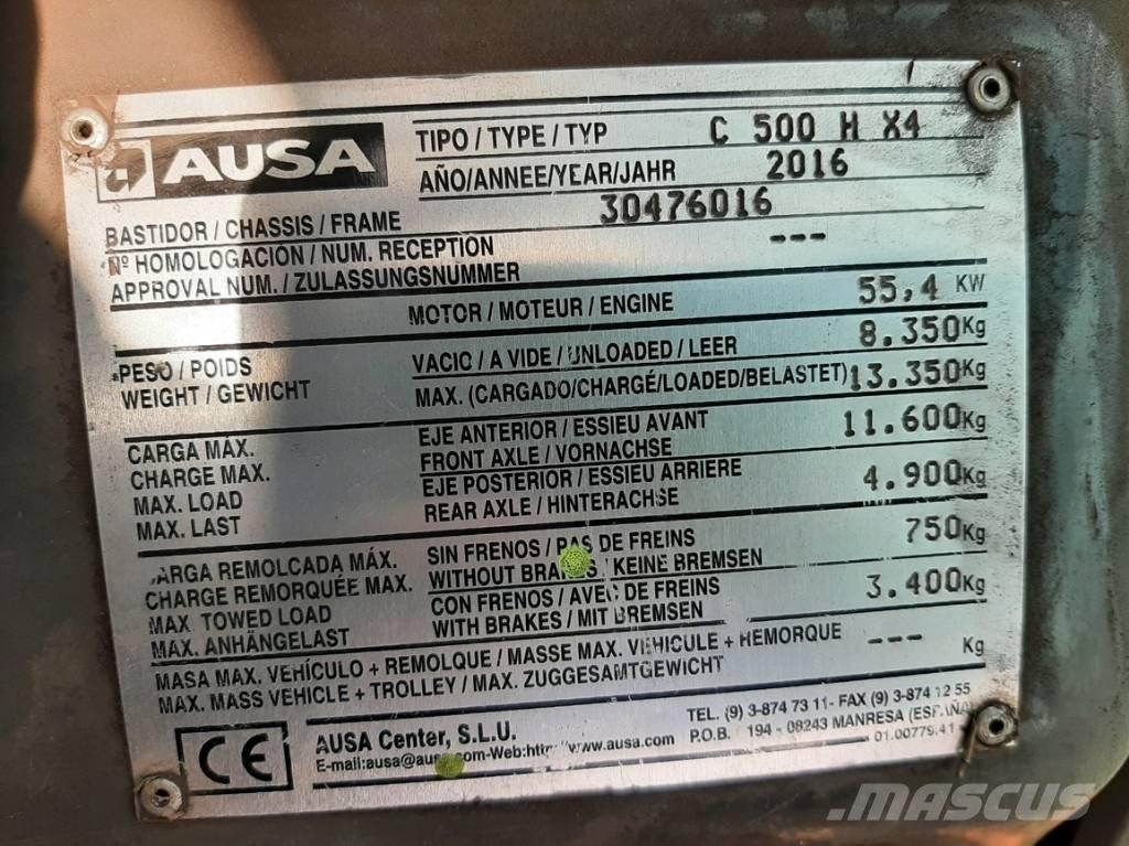 Ausa C 500 H X4 Terénne vysokozdvižné vozíky