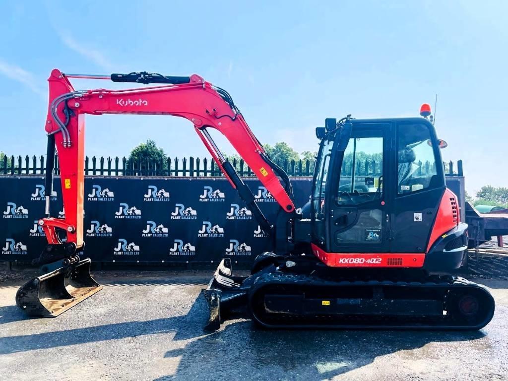 Kubota KX 080-4 Midi rýpadlá 7 t - 12 t