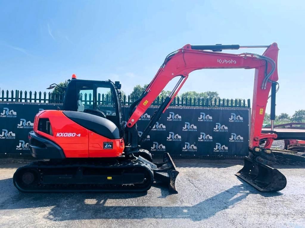 Kubota KX 080-4 Midi rýpadlá 7 t - 12 t
