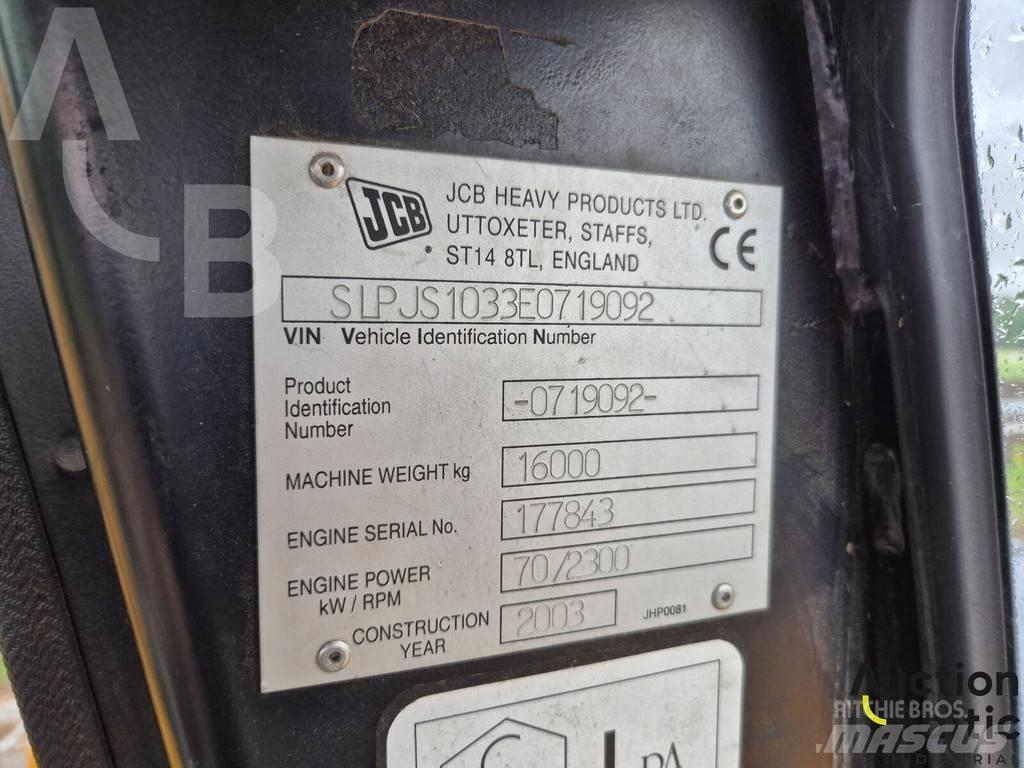 JCB JS 160 W Kolesové rýpadlá