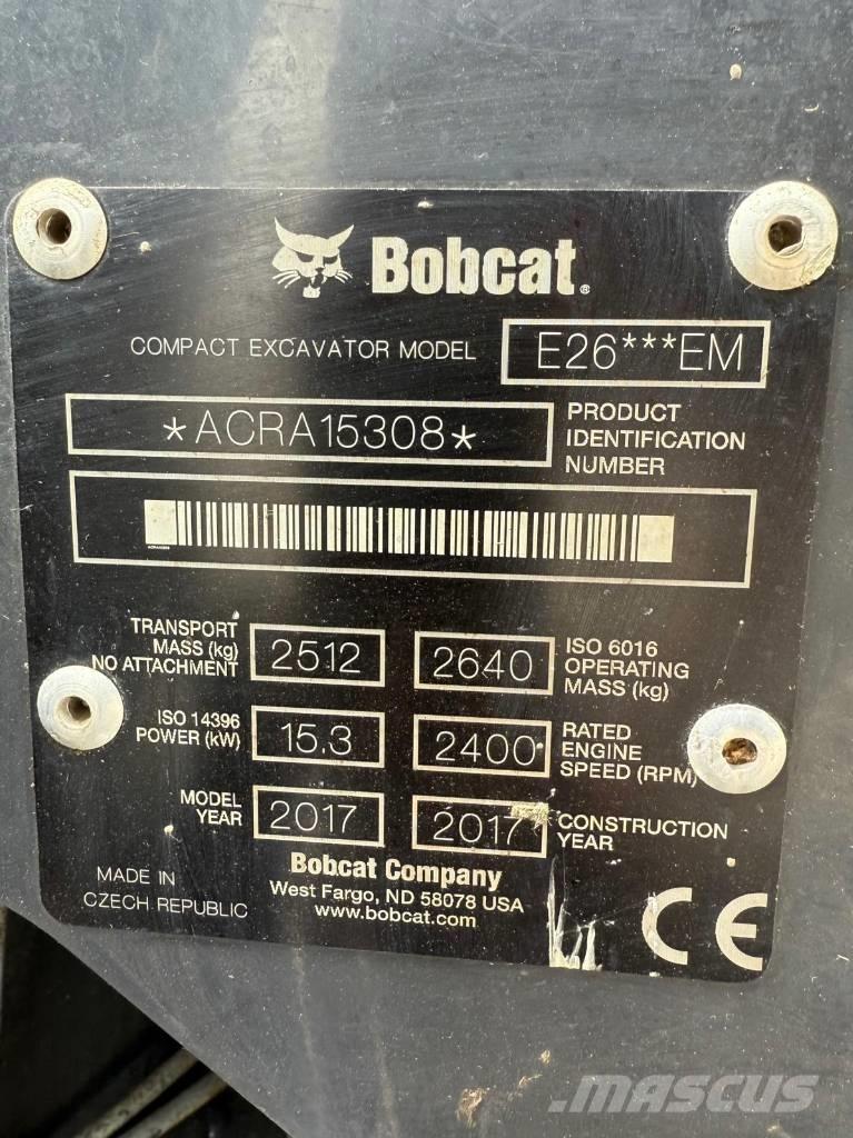 Bobcat E 26 EM Mini rýpadlá < 7t