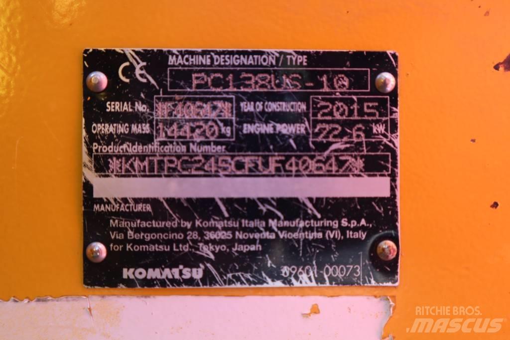 Komatsu PC138US-10 Pásové rýpadlá