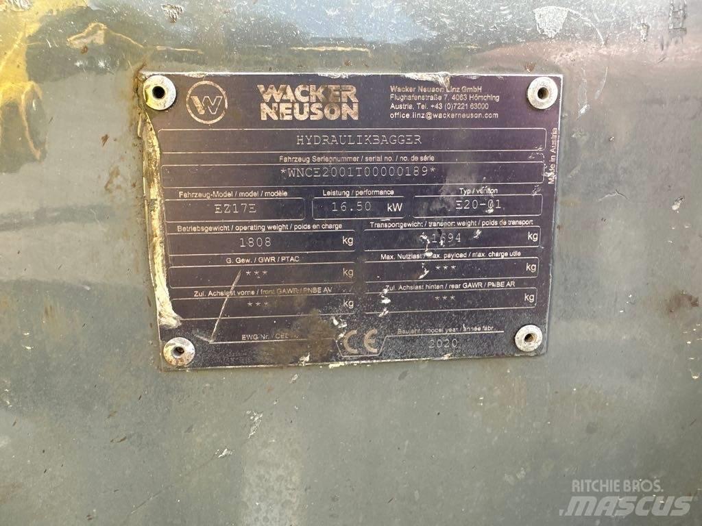 Wacker Neuson EZ17e Pásové rýpadlá