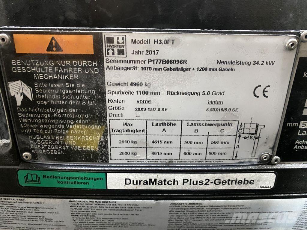 Hyster H3.0FT Dieselové vozíky