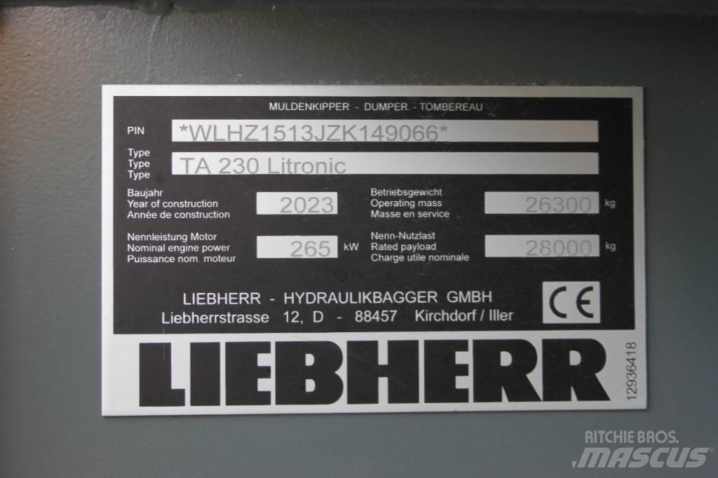 Liebherr TA 230 Kĺbové nákladné autá