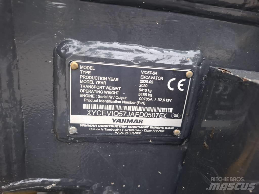 Yanmar Vio 57-6A Mini rýpadlá < 7t