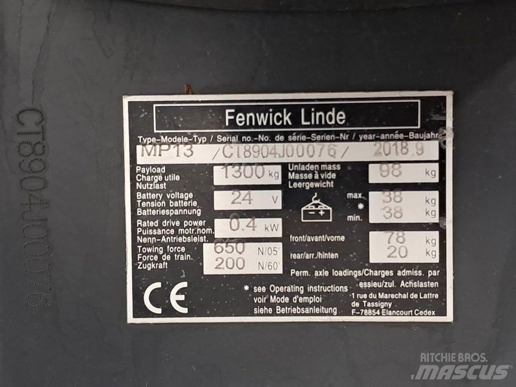 Linde MP13 Ručný paletový vozík