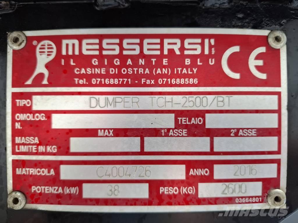 Messersi TCH 2500 BT Pásové sklápače
