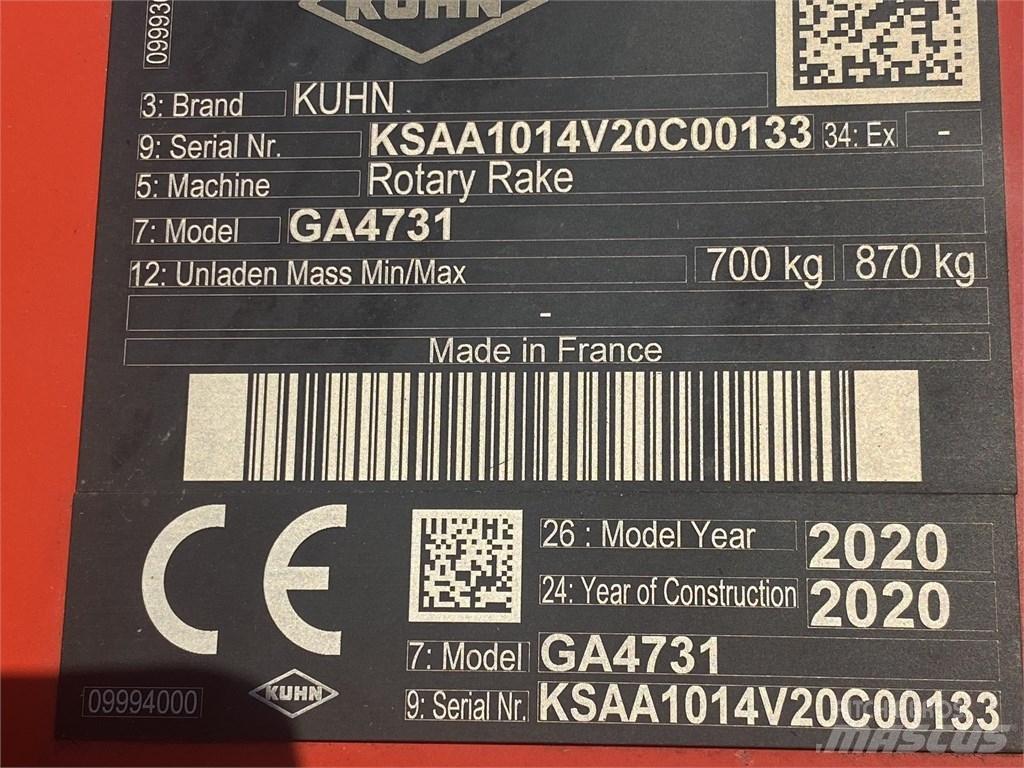 Kuhn GA 4731 Riadkovače