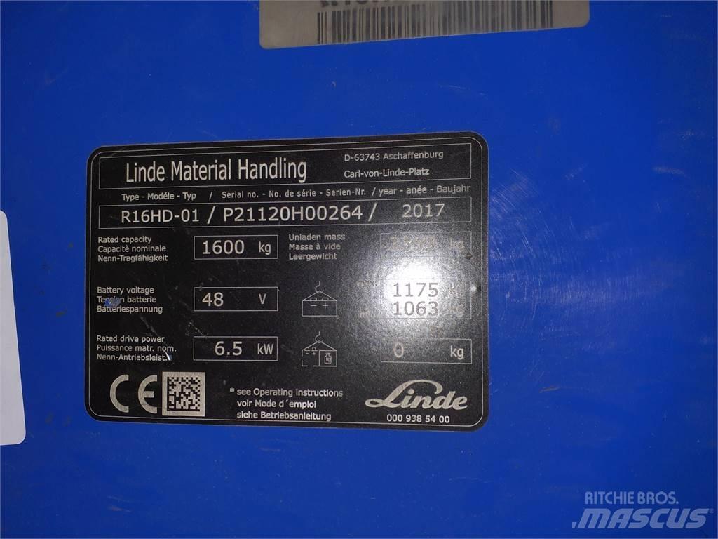 Linde R16HD Retraky
