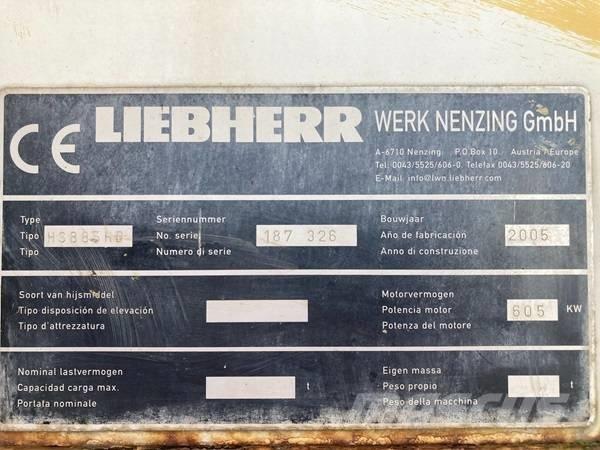 Liebherr HS 885 HD Pásové žeriavy
