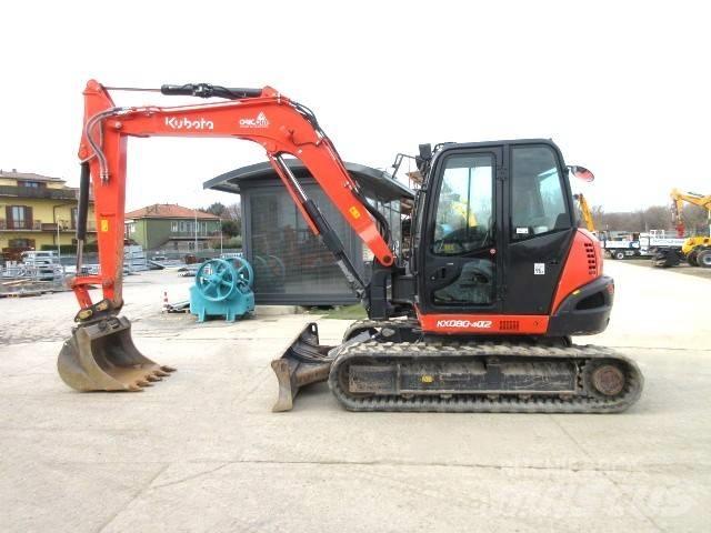 Kubota KX 080-4a2 Pásové rýpadlá