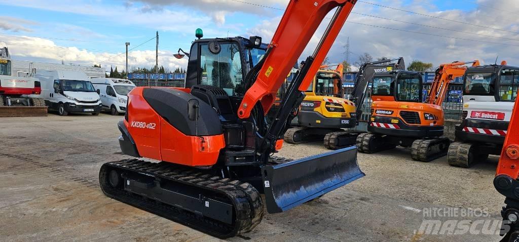 Kubota KX 080-4 Midi rýpadlá 7 t - 12 t
