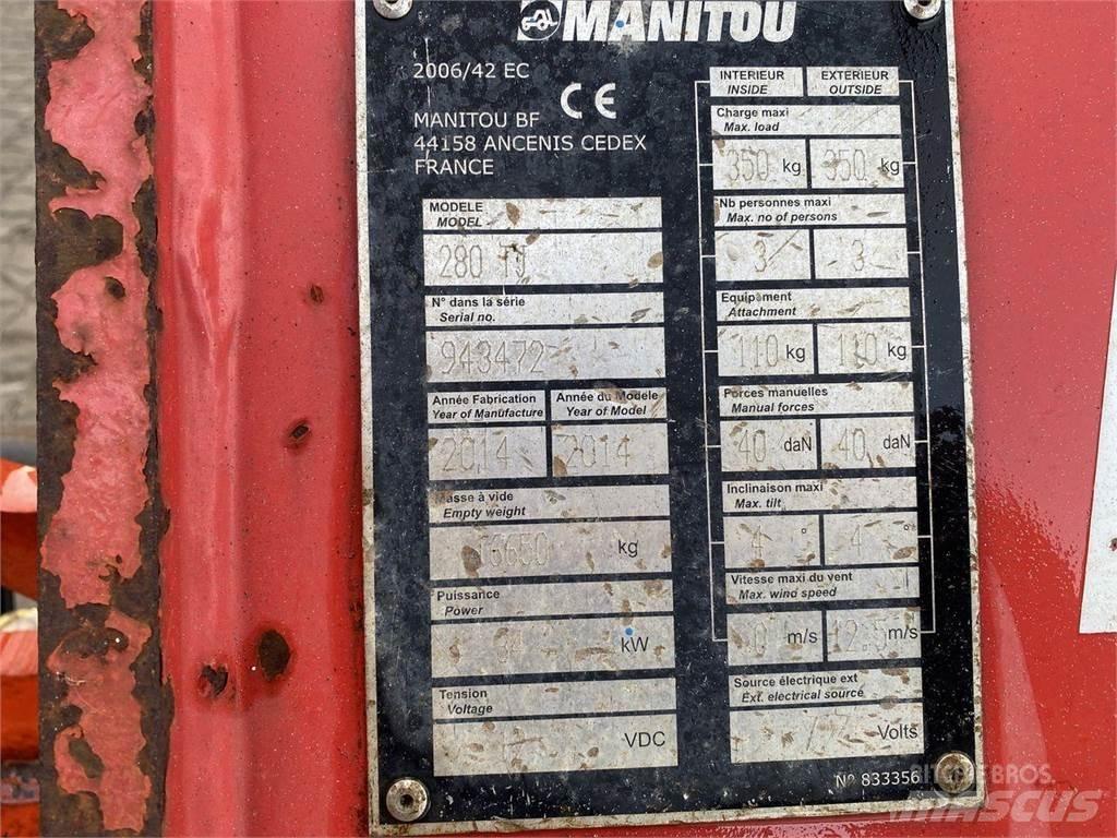 Manitou 280TJ Kĺbové plošiny