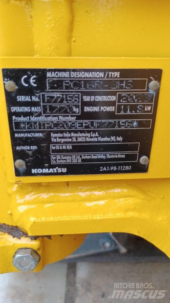 Komatsu PC16R-3HS Mini rýpadlá < 7t
