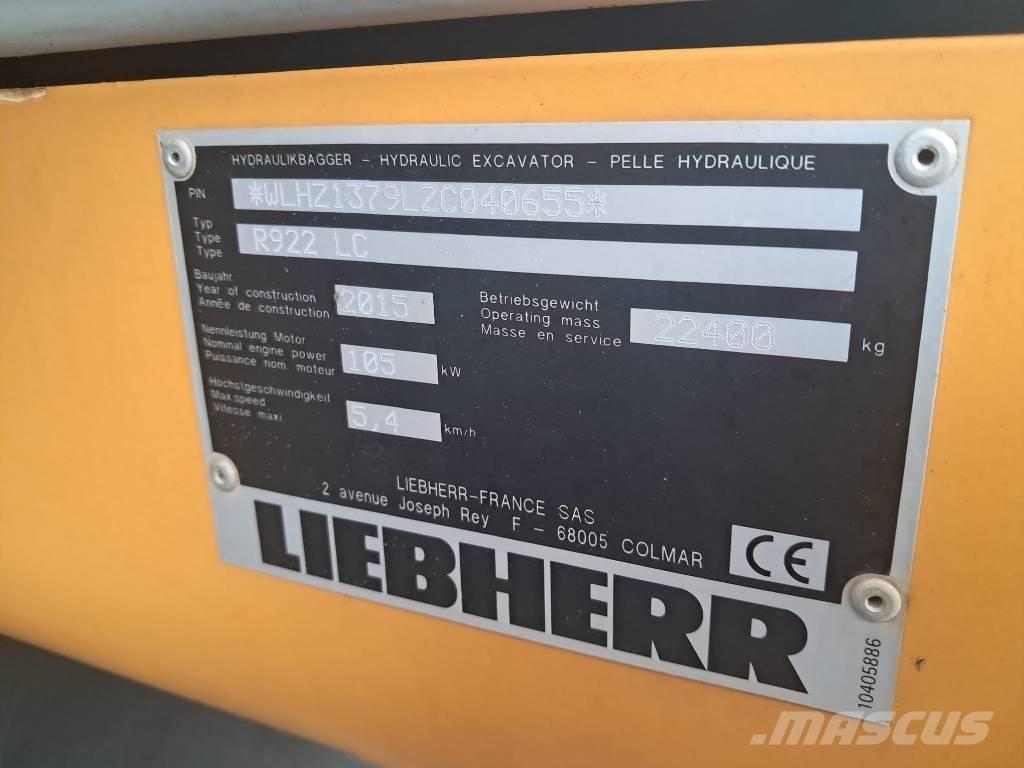 Liebherr R 922 LC Pásové rýpadlá