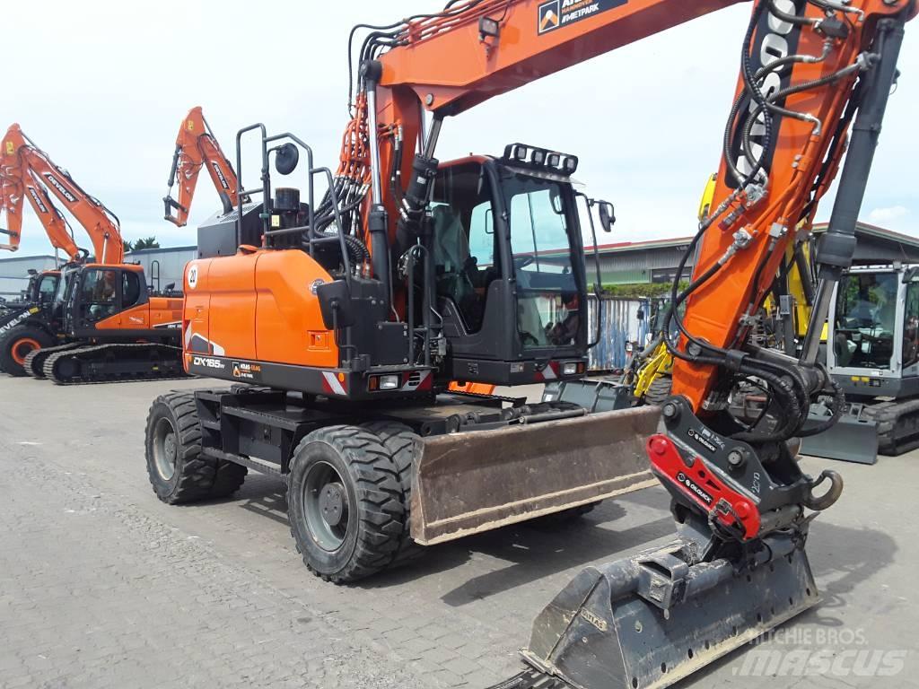 Doosan DX 165 W-5 Kolesové rýpadlá