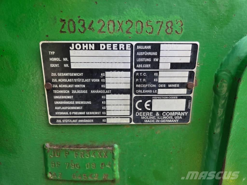 John Deere 3420 Teleskopické nakladače pre poľnohospodárstvo