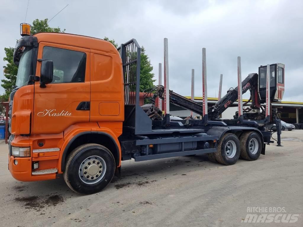 Scania R 580 Nákladné vozidlá na prepravu dreva