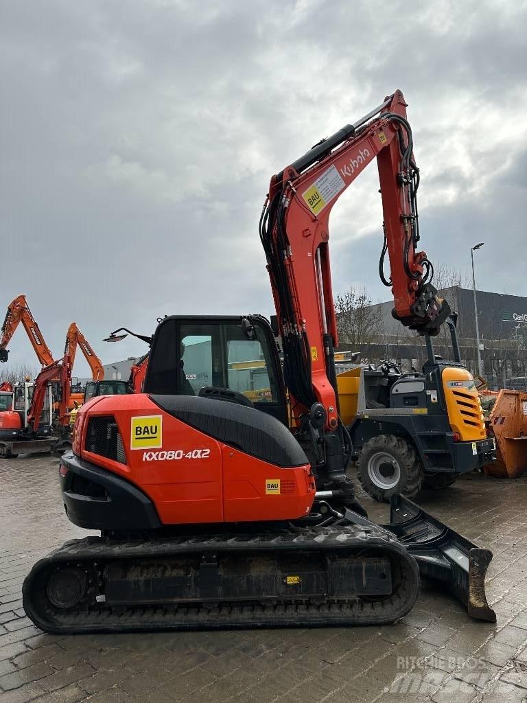 Kubota KX 080-4 Midi rýpadlá 7 t - 12 t