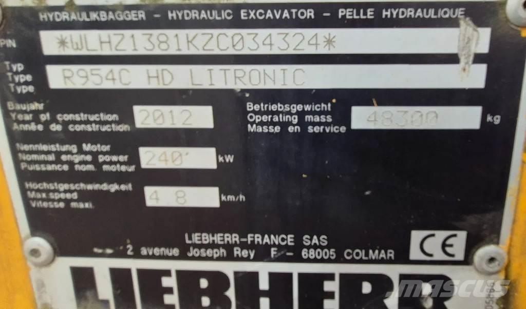 Liebherr r954c Pásové rýpadlá