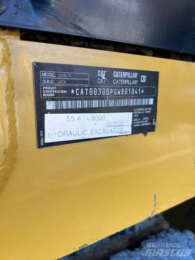 CAT 308 C CR Midi rýpadlá 7 t - 12 t