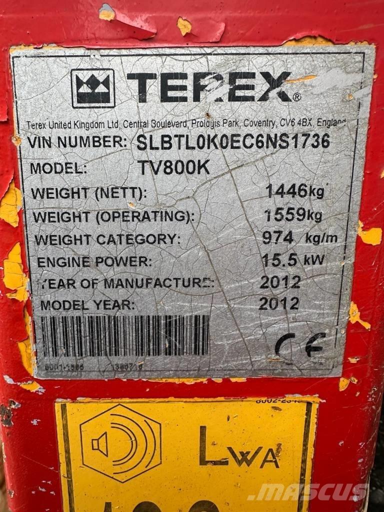 Terex TV 800 Tandemové valce
