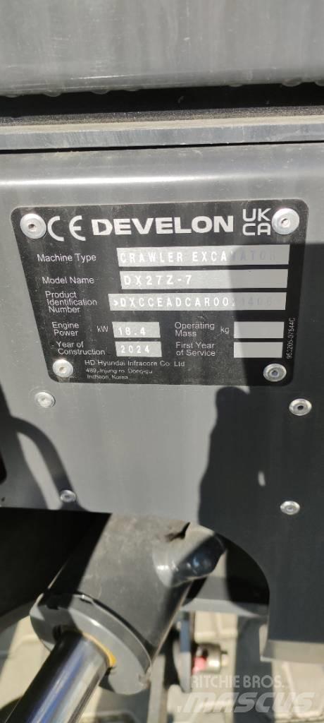 Develon DX 27 Z-7 Mini rýpadlá < 7t