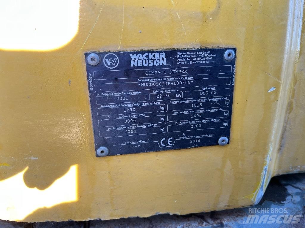 Wacker Neuson 2001 Stavebné sklápače