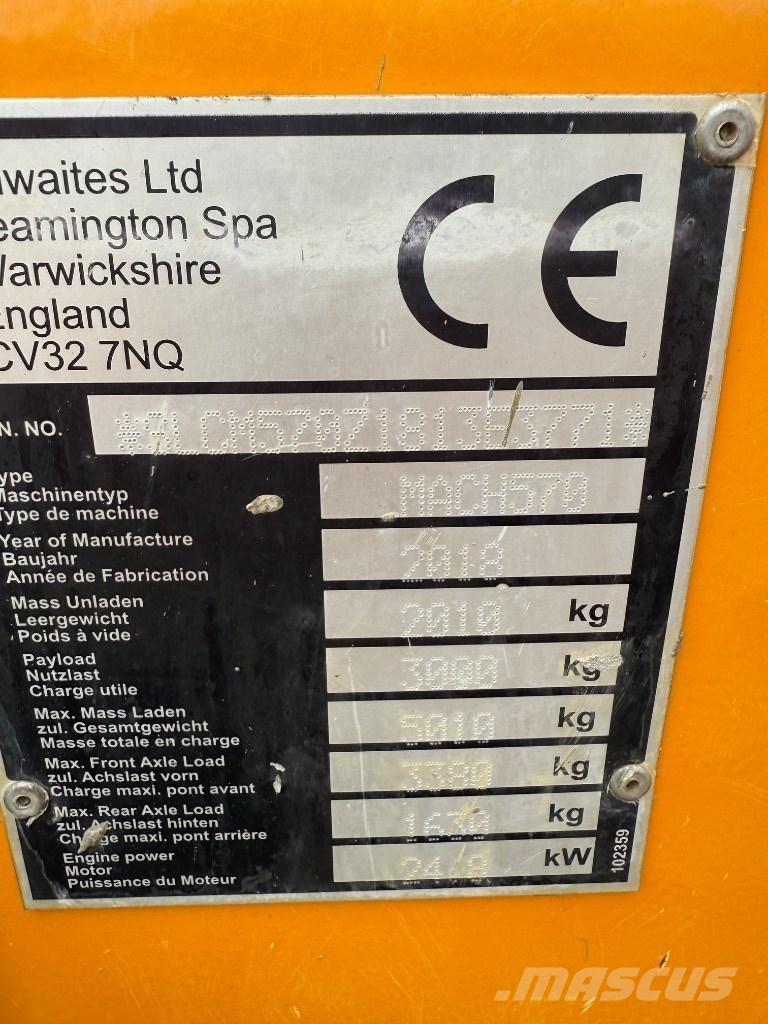 Thwaites 3 ton Stavebné sklápače