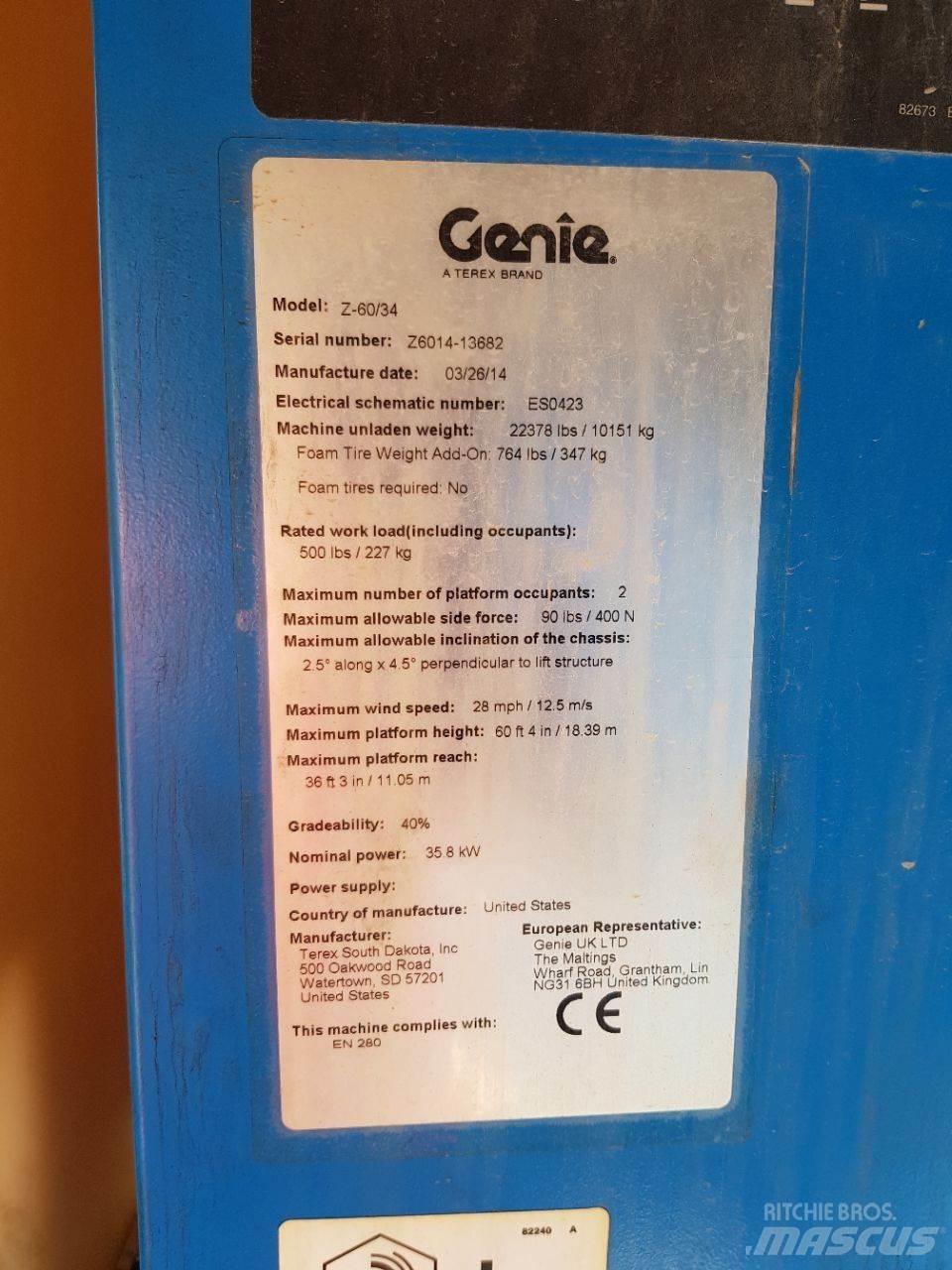 Genie Z60 Kĺbové plošiny