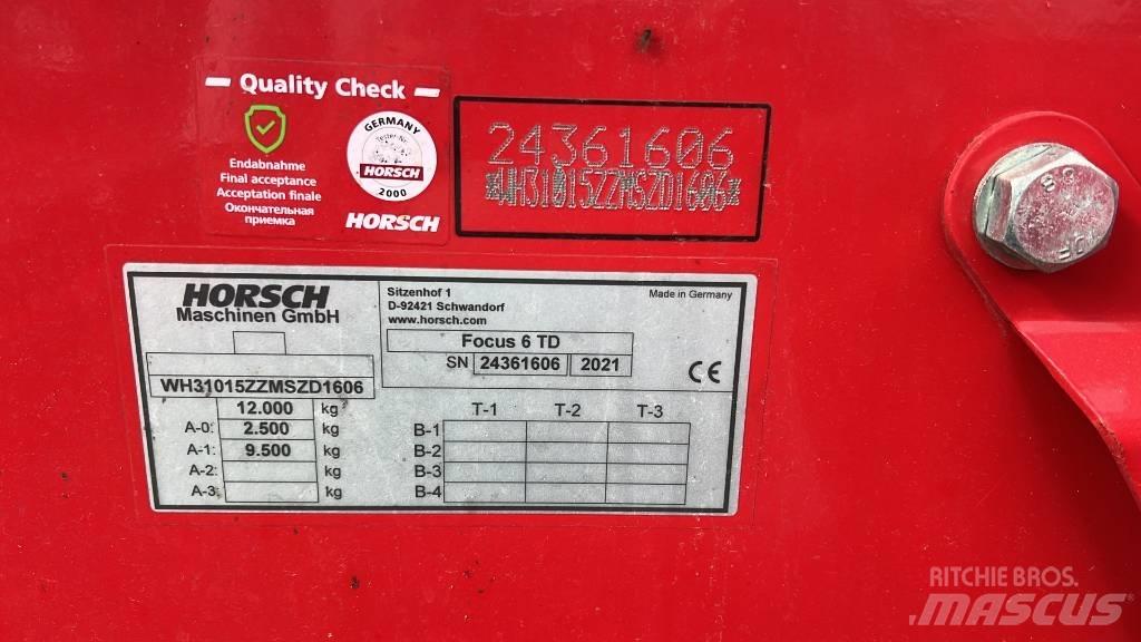 Horsch Focus 6 TD Mechanické sejačky