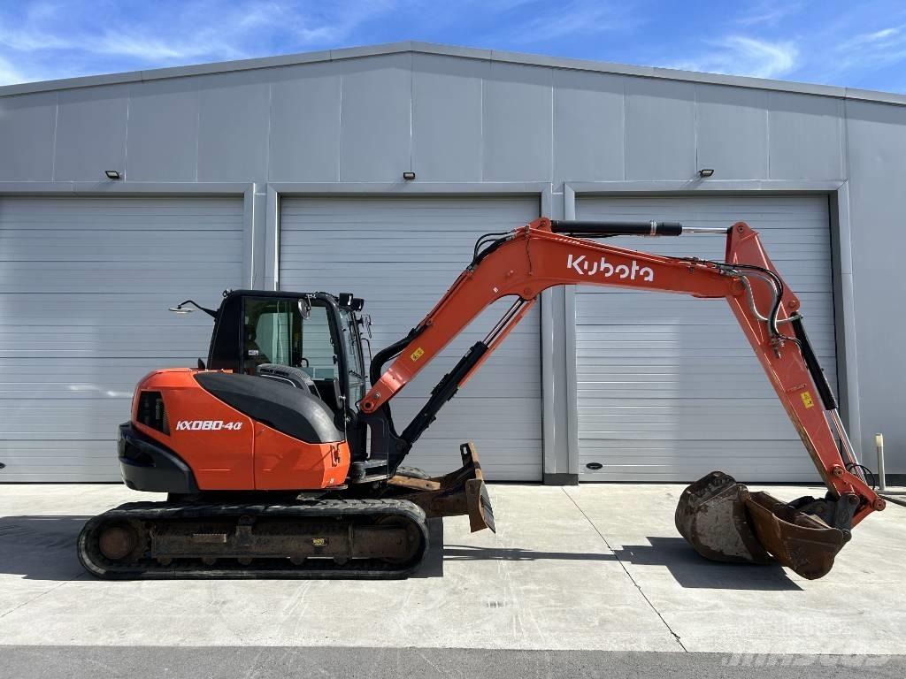Kubota KX 080-4 Midi rýpadlá 7 t - 12 t