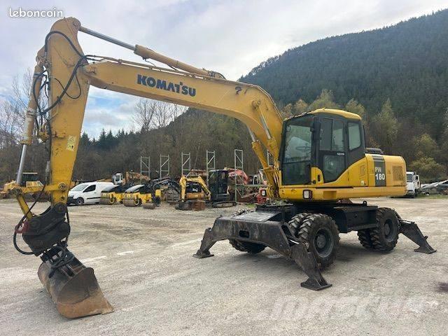 Komatsu PW 180 Kolesové rýpadlá