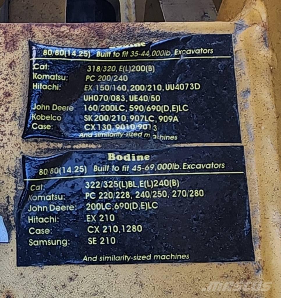  Bodine 200 Príslušenstvo betonárskych strojov a zariadení