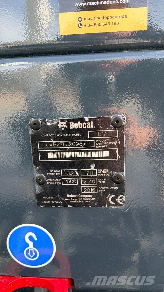 Bobcat E 17 Mini rýpadlá < 7t